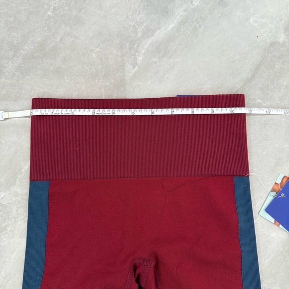 Women’s JoyLab Color Block Seamlessly Knit Mesh 7/8 Athletic Workout Leggings XS - Picture 14 of 16